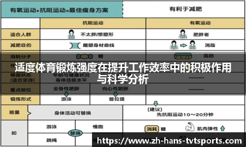 适度体育锻炼强度在提升工作效率中的积极作用与科学分析